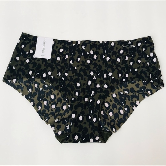 New! Calvin Klein 3 Pack Hipster Tan Black Animal Print Panties Bundle Set - Picture 9 of 12